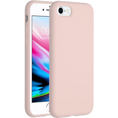 Accezz Liquid Silicone Backcover voor de Apple iPhone SE (2022 / 2020) / 8 / 7 - Roze Accezz Liquid Silicone Backcover voor de Apple iPhone SE (2022 / 2020) / 8 / 7 - Roze