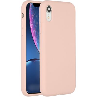 Accezz Liquid Silicone Backcover voor de Apple iPhone Xr - Roze Accezz Liquid Silicone Backcover voor de Apple iPhone Xr - Roze
