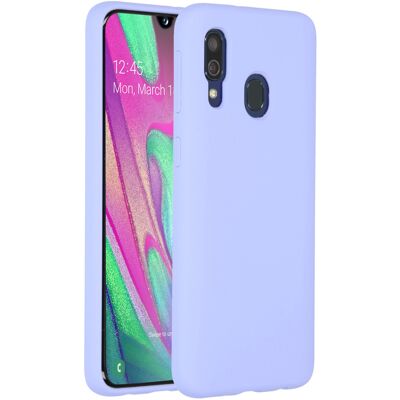 Accezz Liquid Silicone Backcover voor de Samsung Galaxy A40 - Paars Accezz Liquid Silicone Backcover voor de Samsung Galaxy A40 - Paars