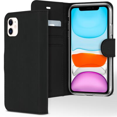 Accezz Wallet Softcase Bookcase voor de Apple iPhone 11 - Zwart Accezz Wallet Softcase Bookcase voor de Apple iPhone 11 - Zwart