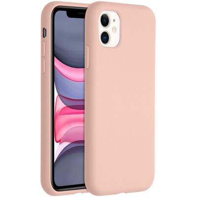 Accezz Liquid Silicone Backcover voor de Apple iPhone 11 - Roze Accezz Liquid Silicone Backcover voor de Apple iPhone 11 - Roze