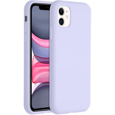 Accezz Liquid Silicone Backcover voor de Apple iPhone 11 - Paars Accezz Liquid Silicone Backcover voor de Apple iPhone 11 - Paars