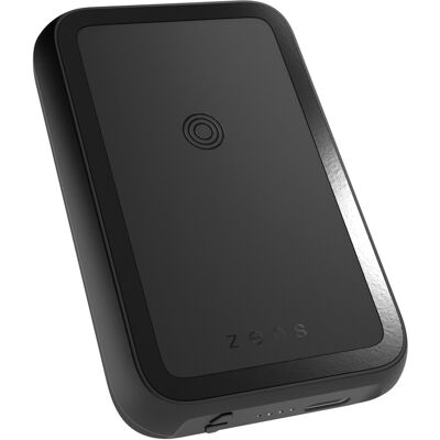 Zens Magnetische dual powerbank met standaard - Geschikt voor MagSafe en Qi2 - 4.000 mAh - Zwart Zens Magnetische dual powerbank met standaard - Geschikt voor MagSafe en Qi2 - 4.000 mAh - Zwart