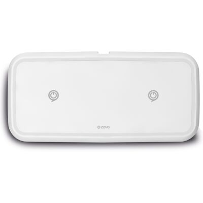 Zens Dual Fast Wireless Charger - Draadloze oplader - 10 Watt - Wit Zens Dual Fast Wireless Charger - Draadloze oplader - 10 Watt - Wit