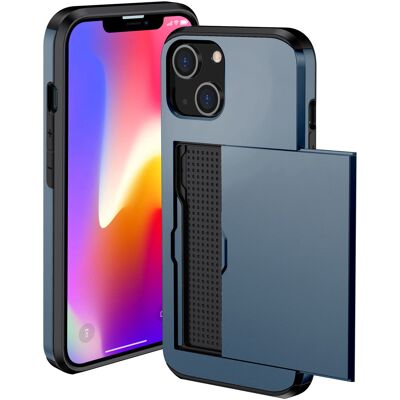 imoshion Backcover met pasjeshouder voor de Apple iPhone 13 - Donkerblauw imoshion Backcover met pasjeshouder voor de Apple iPhone 13 - Donkerblauw