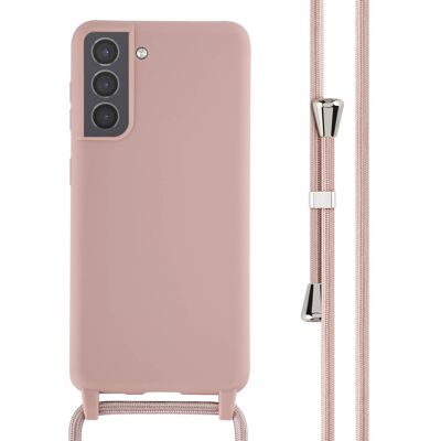 imoshion Siliconen hoesje met koord voor de Samsung Galaxy S21 - Sand Pink imoshion Siliconen hoesje met koord voor de Samsung Galaxy S21 - Sand Pink