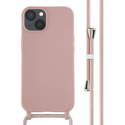 imoshion Siliconen hoesje met koord voor de Apple iPhone 13 - Sand Pink imoshion Siliconen hoesje met koord voor de Apple iPhone 13 - Sand Pink