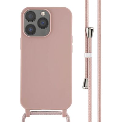 imoshion Siliconen hoesje met koord voor de Apple iPhone 13 Pro - Sand Pink imoshion Siliconen hoesje met koord voor de Apple iPhone 13 Pro - Sand Pink