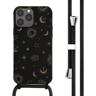 imoshion Siliconen design hoesje met koord voor de Apple iPhone 13 Pro Max - Sky Black imoshion Siliconen design hoesje met koord voor de Apple iPhone 13 Pro Max - Sky Black