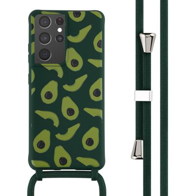 imoshion Siliconen design hoesje met koord voor de Samsung Galaxy S21 Ultra - Avocado Green imoshion Siliconen design hoesje met koord voor de Samsung Galaxy S21 Ultra - Avocado Green