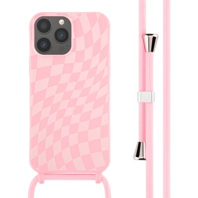 imoshion Siliconen design hoesje met koord voor de Apple iPhone 13 Pro Max - Retro Pink imoshion Siliconen design hoesje met koord voor de Apple iPhone 13 Pro Max - Retro Pink