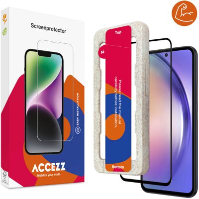 Accezz Triple Strong Full Cover Glas Screenprotector met applicator voor de Samsung Galaxy A54 (5G) / S23 FE Accezz Triple Strong Full Cover Glas Screenprotector met applicator voor de Samsung Galaxy A54 (5G) / S23 FE