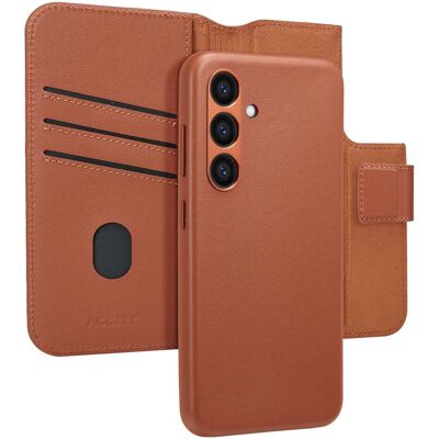 Accezz Leather Bookcase 2-in-1 met MagSafe voor de Samsung Galaxy S24 - Sienna Brown Accezz Leather Bookcase 2-in-1 met MagSafe voor de Samsung Galaxy S24 - Sienna Brown
