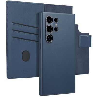 Accezz Leather Bookcase 2-in-1 met MagSafe voor de Samsung Galaxy S24 Ultra - Nightfall Blue Accezz Leather Bookcase 2-in-1 met MagSafe voor de Samsung Galaxy S24 Ultra - Nightfall Blue