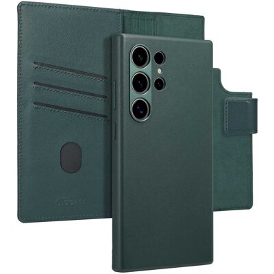 Accezz Leather Bookcase 2-in-1 met MagSafe voor de Samsung Galaxy S24 Ultra - Cedar Green Accezz Leather Bookcase 2-in-1 met MagSafe voor de Samsung Galaxy S24 Ultra - Cedar Green