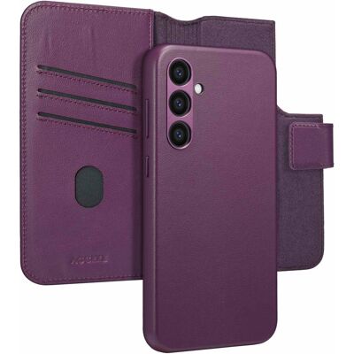 Accezz Leather Bookcase 2-in-1 met MagSafe voor de Samsung Galaxy S24 Plus - Heath Purple Accezz Leather Bookcase 2-in-1 met MagSafe voor de Samsung Galaxy S24 Plus - Heath Purple