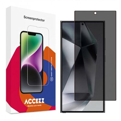 Accezz Gehard Glas Privacy Screenprotector voor de Samsung Galaxy S24 Ultra Accezz Gehard Glas Privacy Screenprotector voor de Samsung Galaxy S24 Ultra