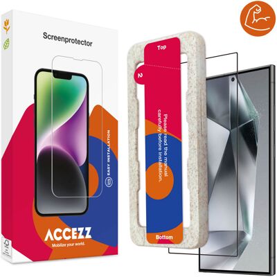Accezz Triple Strong Full Cover Glas Screenprotector met applicator voor de Samsung Galaxy S24 Ultra Accezz Triple Strong Full Cover Glas Screenprotector met applicator voor de Samsung Galaxy S24 Ultra