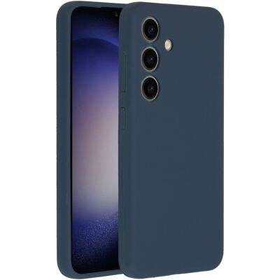 Accezz Liquid Silicone Backcover voor de Samsung Galaxy S24 - Donkerblauw Accezz Liquid Silicone Backcover voor de Samsung Galaxy S24 - Donkerblauw