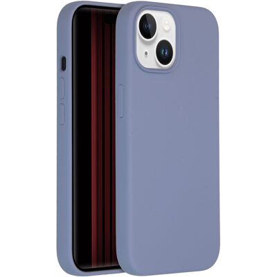 Accezz Liquid Silicone Backcover voor de Apple iPhone 15 - Lavender Gray Accezz Liquid Silicone Backcover voor de Apple iPhone 15 - Lavender Gray
