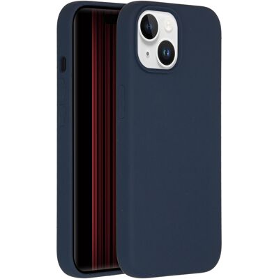 Accezz Liquid Silicone Backcover voor de Apple iPhone 15 - Donkerblauw Accezz Liquid Silicone Backcover voor de Apple iPhone 15 - Donkerblauw