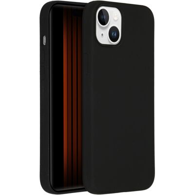 Accezz Liquid Silicone Backcover voor de Apple iPhone 15 Plus - Zwart Accezz Liquid Silicone Backcover voor de Apple iPhone 15 Plus - Zwart