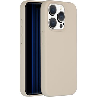 Accezz Liquid Silicone Backcover met MagSafe voor de Apple iPhone 15 Pro - Stone Accezz Liquid Silicone Backcover met MagSafe voor de Apple iPhone 15 Pro - Stone