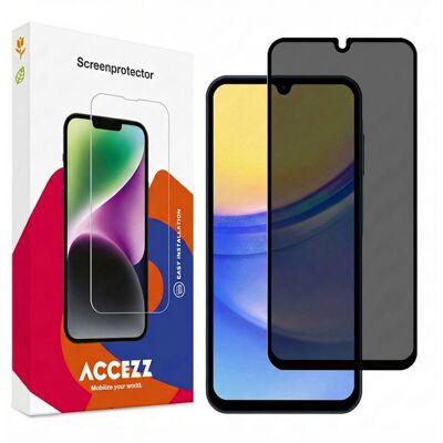 Accezz Gehard Glas Privacy Screenprotector voor de Samsung Galaxy A15 (5G/4G) Accezz Gehard Glas Privacy Screenprotector voor de Samsung Galaxy A15 (5G/4G)