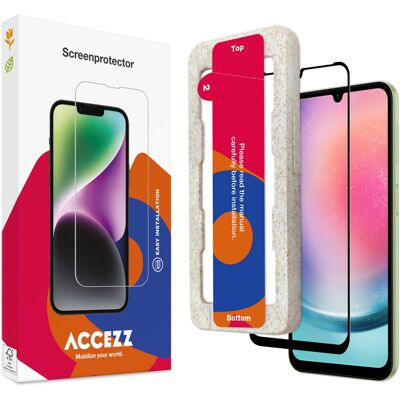 Accezz Gehard Glas Full Cover Screenprotector met applicator voor de Samsung Galaxy A25 (5G) Accezz Gehard Glas Full Cover Screenprotector met applicator voor de Samsung Galaxy A25 (5G)