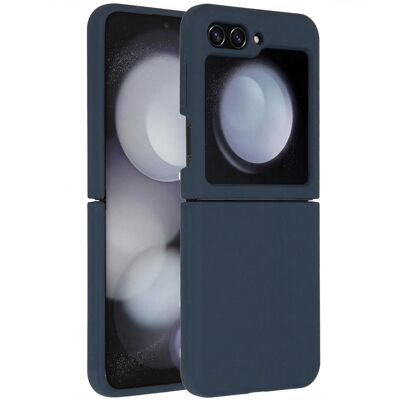 Accezz Liquid Silicone Backcover voor de Samsung Galaxy Z Flip 5 - Donkerblauw Accezz Liquid Silicone Backcover voor de Samsung Galaxy Z Flip 5 - Donkerblauw