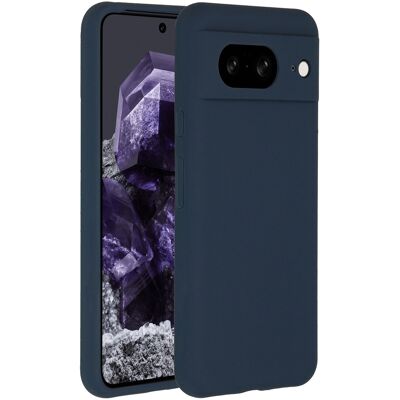 Accezz Liquid Silicone Backcover voor de Google Pixel 8 - Donkerblauw Accezz Liquid Silicone Backcover voor de Google Pixel 8 - Donkerblauw