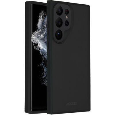 Accezz Rugged Frosted Backcover voor de Samsung Galaxy S23 Ultra - Zwart Accezz Rugged Frosted Backcover voor de Samsung Galaxy S23 Ultra - Zwart