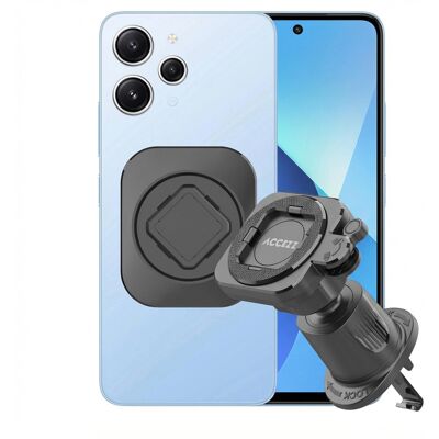 Accezz EasyLock telefoonhouder auto - Ventilatierooster - Universeel - 360 graden draaibaar - Zwart Accezz EasyLock telefoonhouder auto - Ventilatierooster - Universeel - 360 graden draaibaar - Zwart