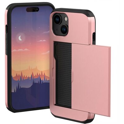 imoshion Backcover met pasjeshouder voor de Apple iPhone 15 - Rosé Goud imoshion Backcover met pasjeshouder voor de Apple iPhone 15 - Rosé Goud