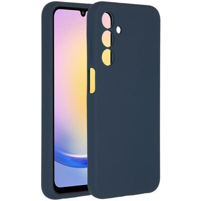 Accezz Liquid Silicone Backcover voor de Samsung Galaxy A25 (5G) - Donkerblauw Accezz Liquid Silicone Backcover voor de Samsung Galaxy A25 (5G) - Donkerblauw