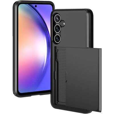 imoshion Backcover met pasjeshouder voor de Samsung Galaxy A55 - Zwart imoshion Backcover met pasjeshouder voor de Samsung Galaxy A55 - Zwart