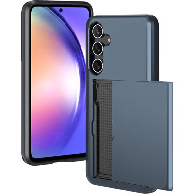 imoshion Backcover met pasjeshouder voor de Samsung Galaxy A55 - Donkerblauw imoshion Backcover met pasjeshouder voor de Samsung Galaxy A55 - Donkerblauw