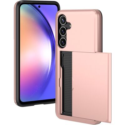 imoshion Backcover met pasjeshouder voor de Samsung Galaxy A55 - Rosé Goud imoshion Backcover met pasjeshouder voor de Samsung Galaxy A55 - Rosé Goud