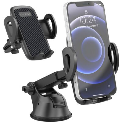 imoshion 3-in-1 Telefoonhouder Auto - 360° draaibaar - Universeel - Dashboard / Raam / Ventilatierooster - Zwart imoshion 3-in-1 Telefoonhouder Auto - 360° draaibaar - Universeel - Dashboard / Raam / Ventilatierooster - Zwart