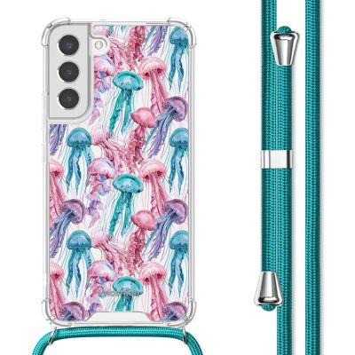 imoshion Design hoesje met koord voor de Samsung Galaxy S22 Plus - Jellyfish Watercolor imoshion Design hoesje met koord voor de Samsung Galaxy S22 Plus - Jellyfish Watercolor