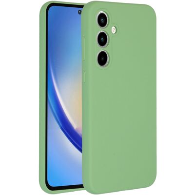 Accezz Liquid Silicone Backcover voor de Samsung Galaxy A35 - Groen Accezz Liquid Silicone Backcover voor de Samsung Galaxy A35 - Groen