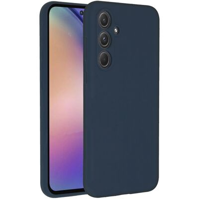 Accezz Liquid Silicone Backcover voor de Samsung Galaxy A55 - Donkerblauw Accezz Liquid Silicone Backcover voor de Samsung Galaxy A55 - Donkerblauw