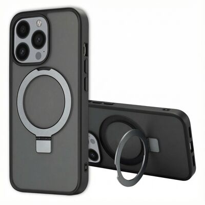 Accezz Ring Stand Backcover met MagSafe voor de Apple iPhone 13 Pro - Zwart Accezz Ring Stand Backcover met MagSafe voor de Apple iPhone 13 Pro - Zwart