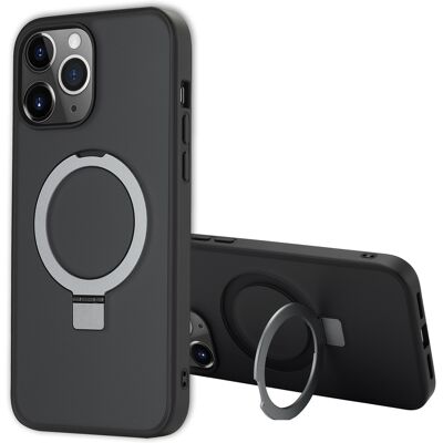 Accezz Ring Stand Backcover met MagSafe voor de Apple iPhone 13 Pro Max - Zwart Accezz Ring Stand Backcover met MagSafe voor de Apple iPhone 13 Pro Max - Zwart
