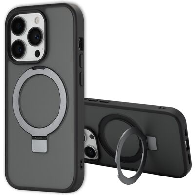 Accezz Ring Stand Backcover met MagSafe voor de Apple iPhone 14 Pro - Zwart Accezz Ring Stand Backcover met MagSafe voor de Apple iPhone 14 Pro - Zwart