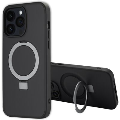 Accezz Ring Stand Backcover met MagSafe voor de Apple iPhone 14 Pro Max - Zwart Accezz Ring Stand Backcover met MagSafe voor de Apple iPhone 14 Pro Max - Zwart