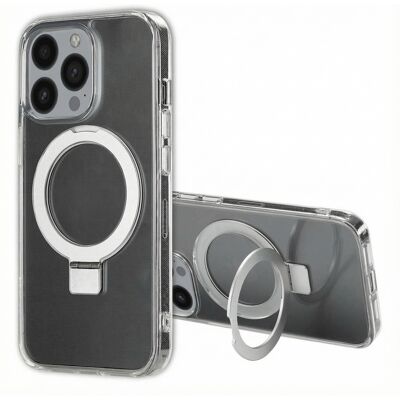 Accezz Ring Stand Backcover met MagSafe voor de Apple iPhone 13 Pro - Transparant Accezz Ring Stand Backcover met MagSafe voor de Apple iPhone 13 Pro - Transparant