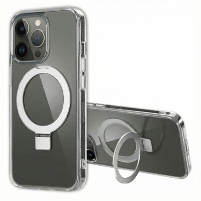 Accezz Ring Stand Backcover met MagSafe voor de Apple iPhone 13 Pro Max - Transparant Accezz Ring Stand Backcover met MagSafe voor de Apple iPhone 13 Pro Max - Transparant