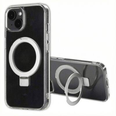 Accezz Ring Stand Backcover met MagSafe voor de Apple iPhone 14 - Transparant Accezz Ring Stand Backcover met MagSafe voor de Apple iPhone 14 - Transparant