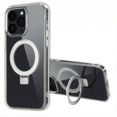 Accezz Ring Stand Backcover met MagSafe voor de Apple iPhone 14 Pro Max - Transparant Accezz Ring Stand Backcover met MagSafe voor de Apple iPhone 14 Pro Max - Transparant